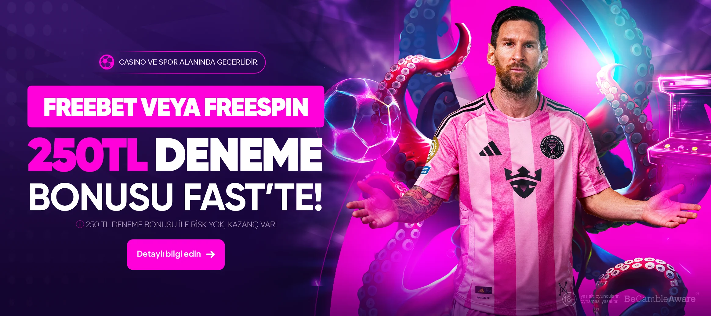 Casino veya Spor Deneme bonusu